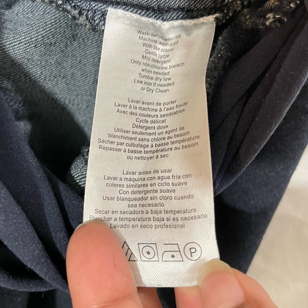 Indigo Blue Maternity Secret Fit Belly Jeans Size SP Skinny Leg Dark Wash Blue - Picture 12 of 14